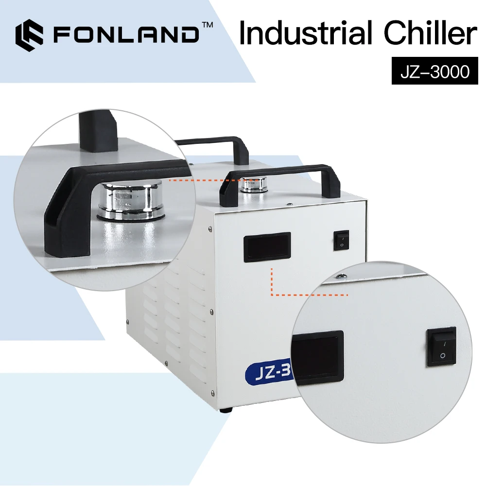Laser Industrial Chiller - مبرد مياه صناعي FONLAND JZ-3000 DG110V