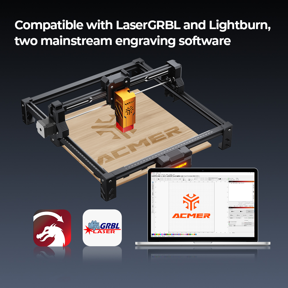 Industrial Laser Printing Machine - آلة نقش وقطع بالليزر ACMER S2