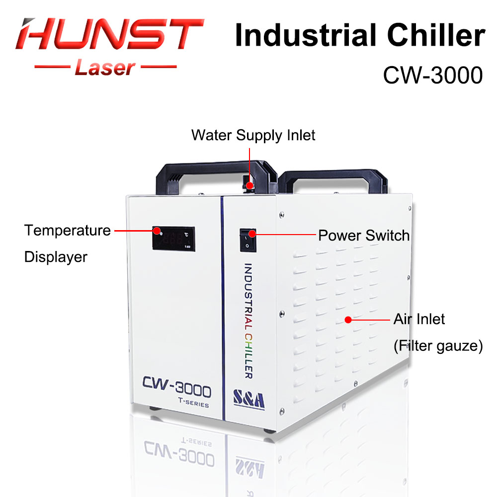 HUNST S & A CW3000 مبرد المياه - مراجعة Laser Industrial Chiller وسعره