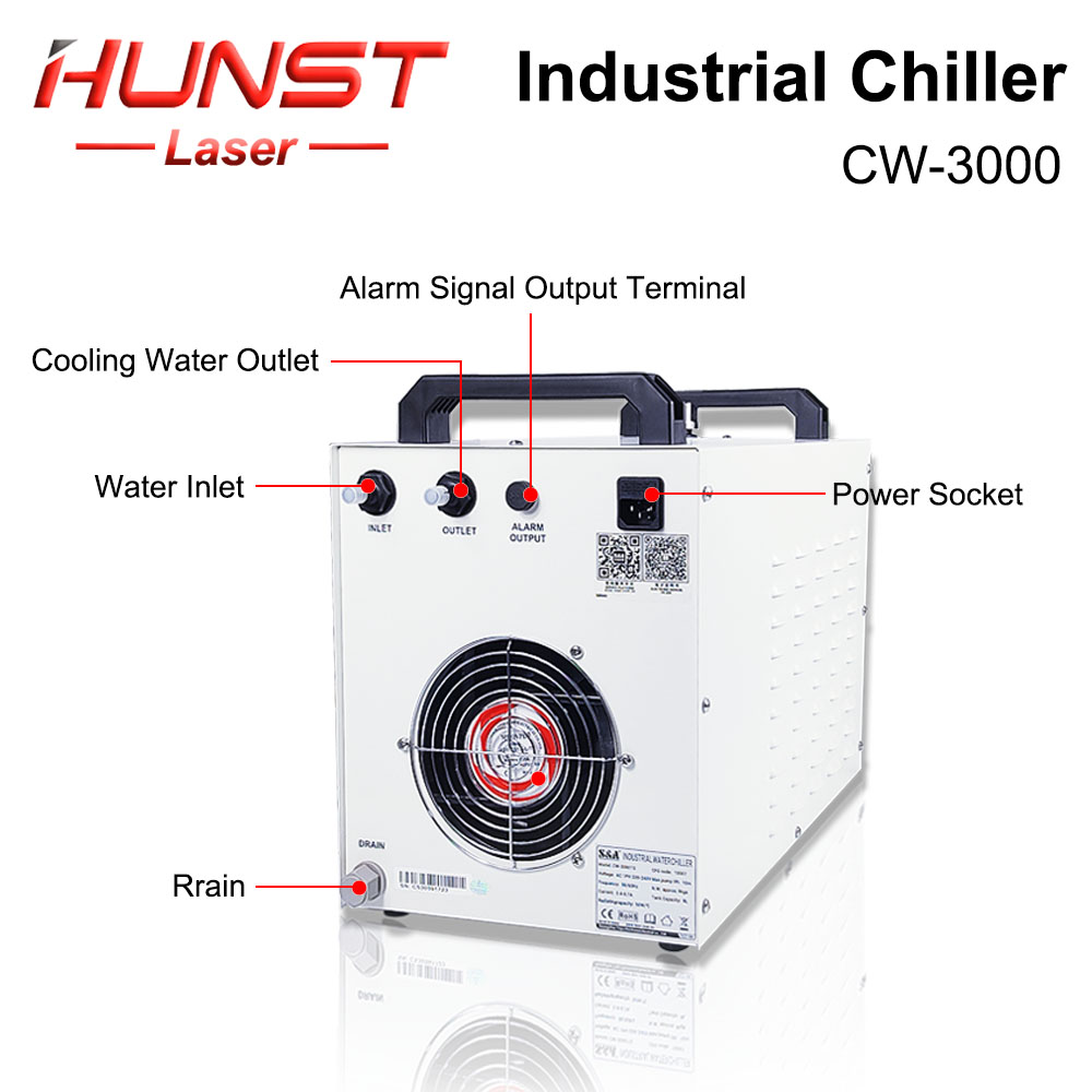 HUNST S & A CW3000 مبرد المياه - مراجعة Laser Industrial Chiller وسعره