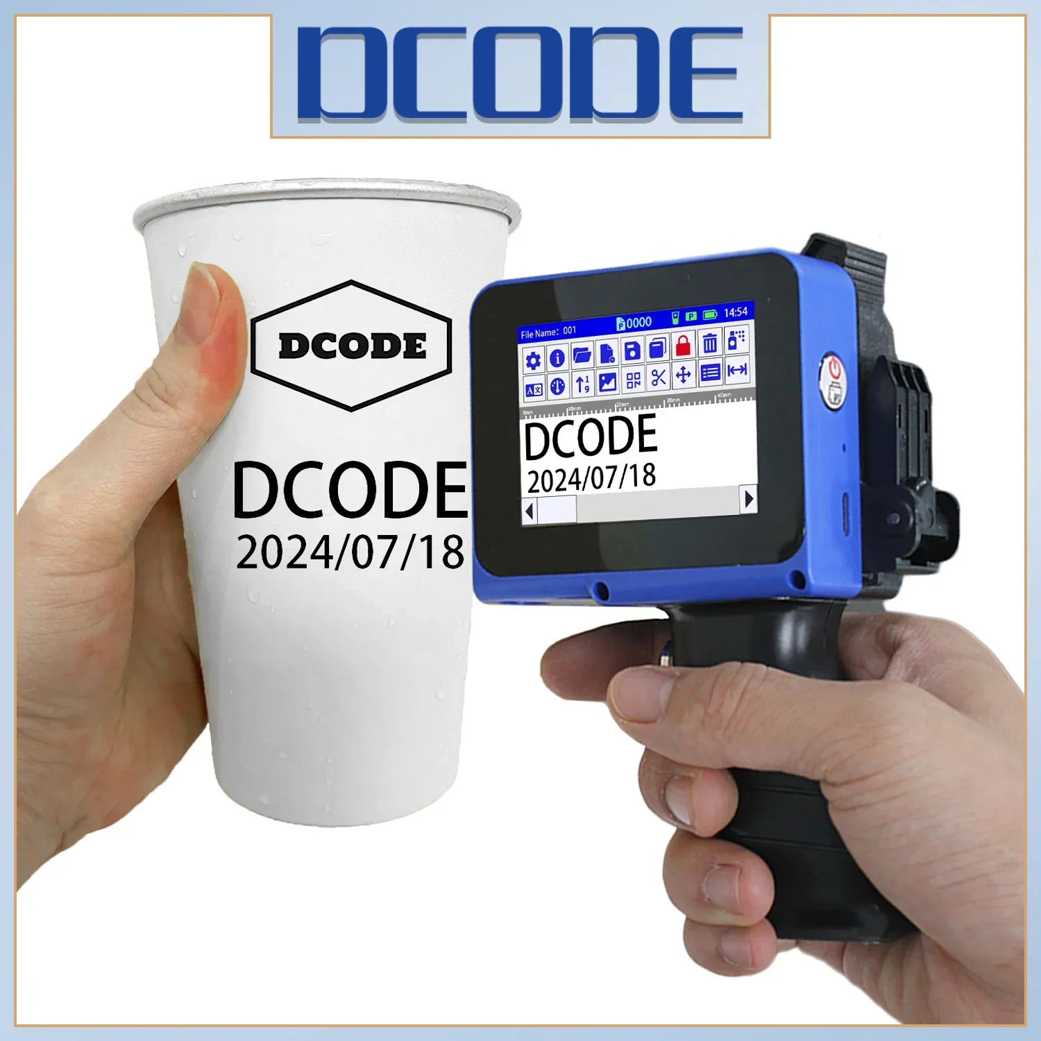 DCODE DC12 طابعة سبليت صغيرة م - مراجعة Industrial Laser Printing Machine وسعره