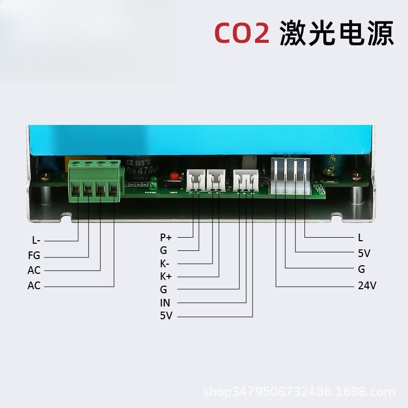 مصدر طاقة لأنبوب الليزر CO2 بق - مراجعة Laser Power Supply 60W وسعره