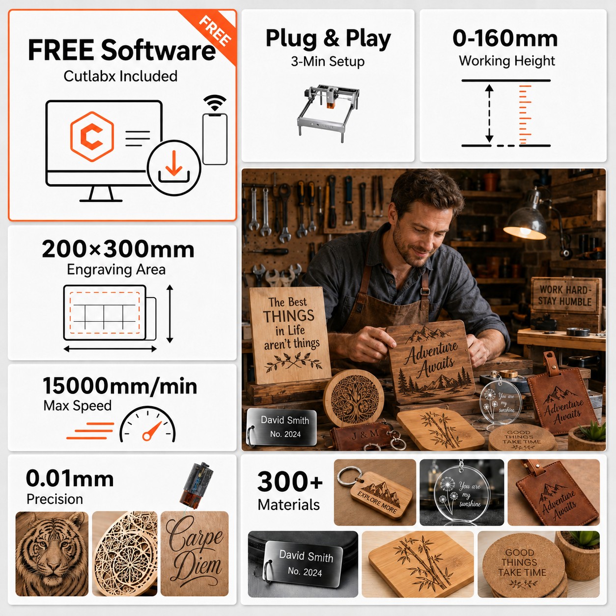 ماكينة نقش بالليزر Carverall K - مراجعة Industrial Laser Cutting وسعره