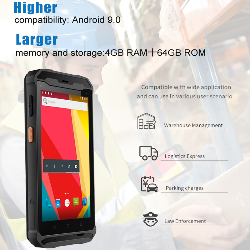 RUGLINE 5.5 بوصة Android PDA 4 - مراجعة Industrial Laser Scanner وسعره