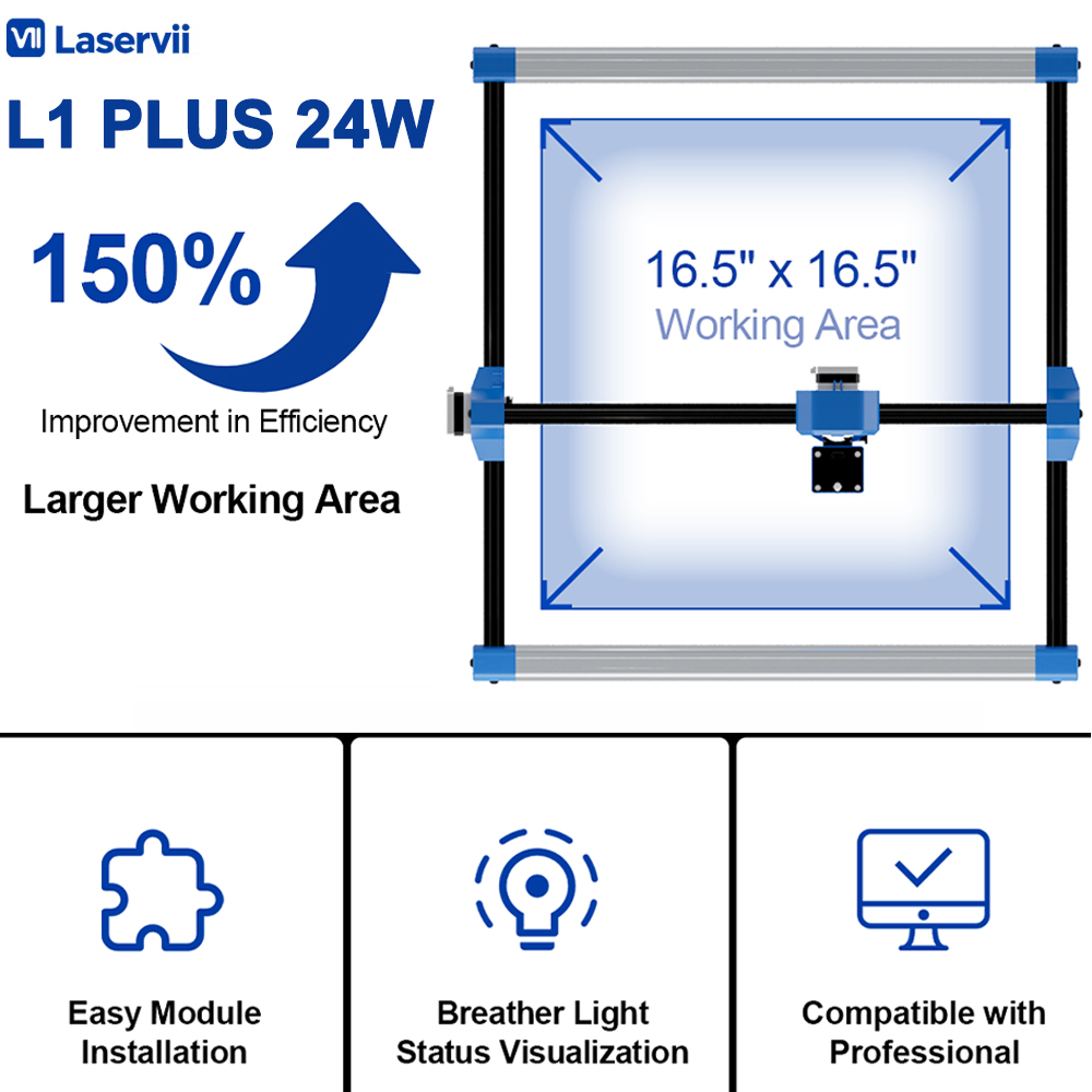 آلة النقش بالليزر Laservii L1  - مراجعة Industrial Laser Cutting وسعره