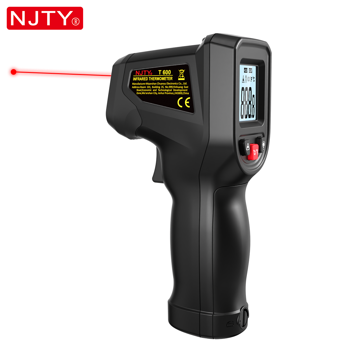 NJTY T600 مسدس ميزان الحرارة ب - مراجعة Industrial Laser Blaster وسعره