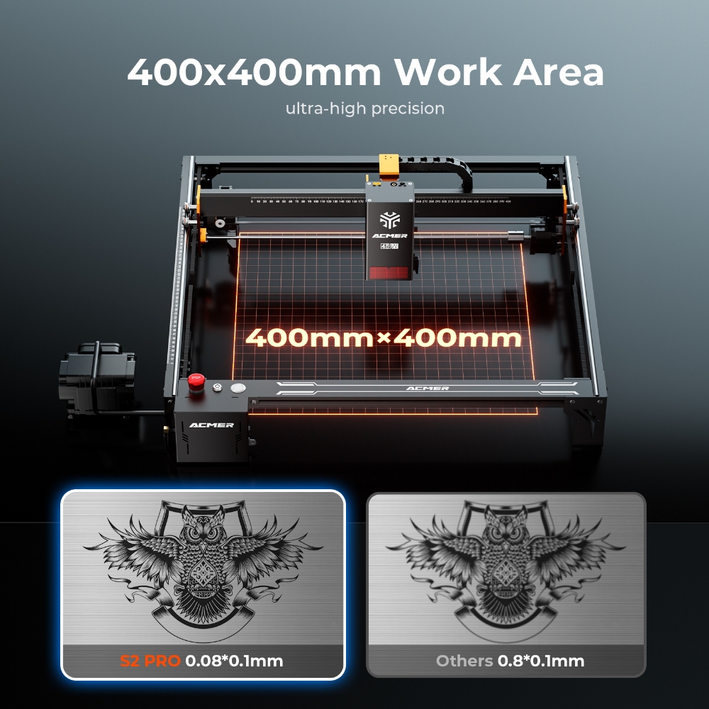 ماكينة نقش بالليزر ACMER S2 PR - مراجعة Industrial Laser Cutting وسعره